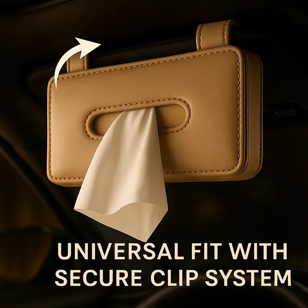 Beige_And_Black_Tissue_Holder_For_Car