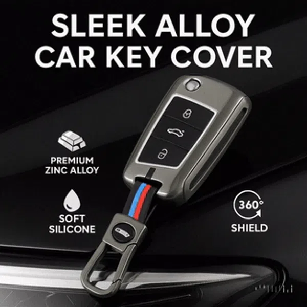 Black_Metal_Alloy_Keycover_For_Car