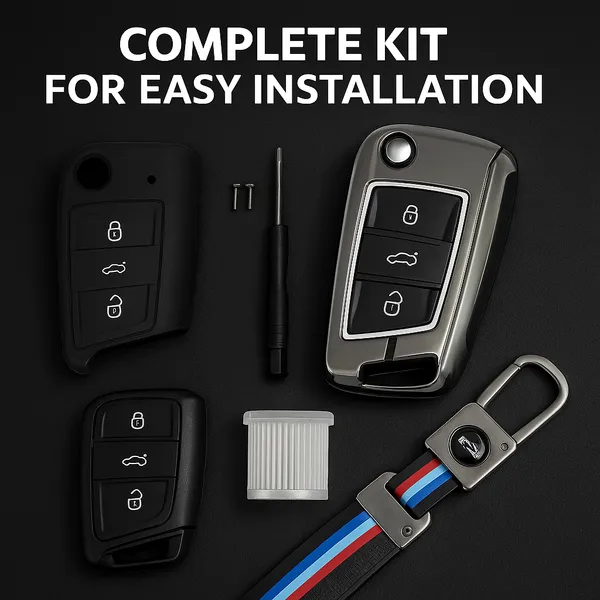 Black_Metal_Alloy_Keycover_For_Car