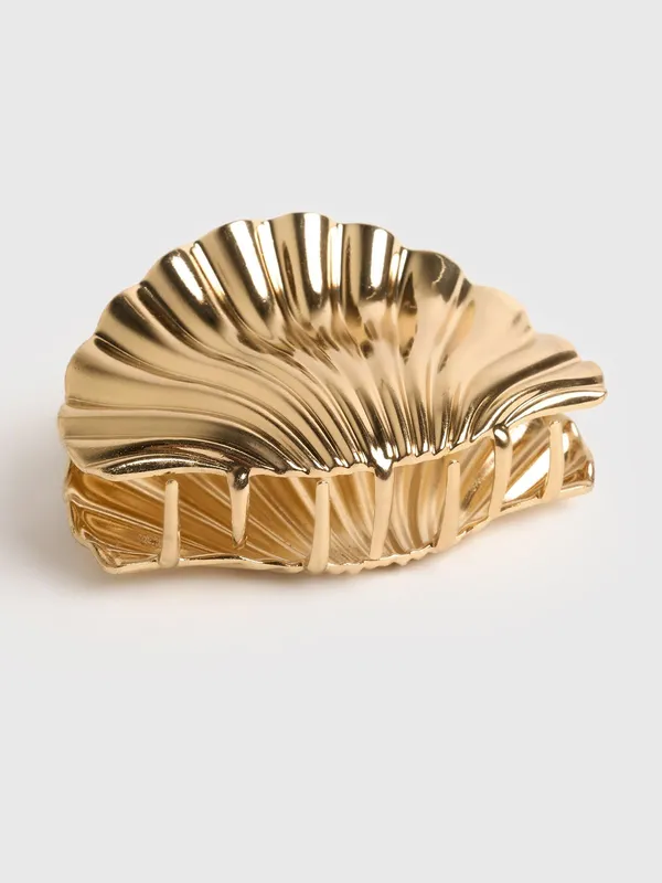 Gold_Alloy_Metallic_Shell_Claw_Clip