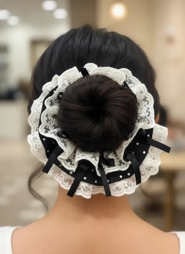 Floral_Ribbon_Lace_Scrunchie