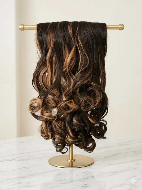 GOLDEN_HIGHLIGHT_BRUNETTE_CLIP_IN_HAIR_EXTENSION