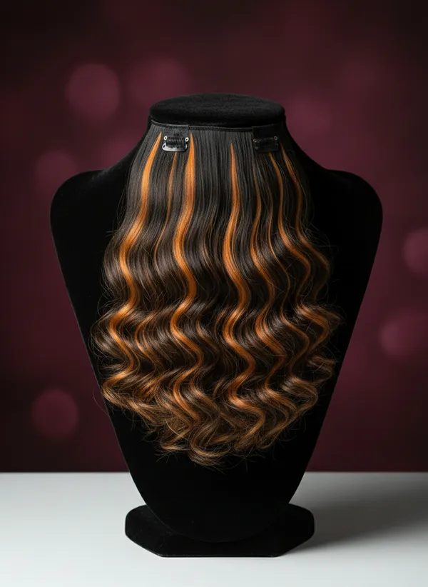 MEDIUM_BROWN_WITH_COPPER/AUBURN_HIGHLIGHTS_CLIP_IN_HAIR_extension_-4H16