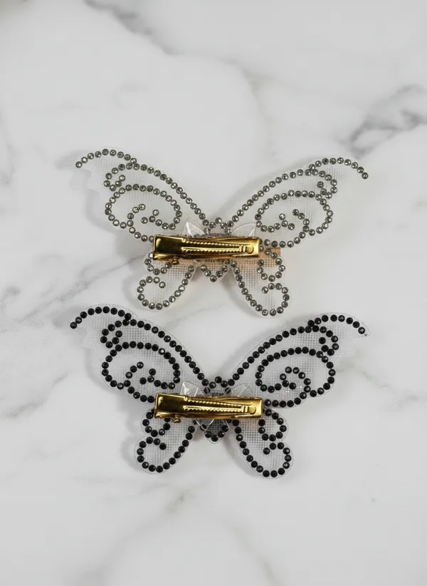 Pack_Of_4_Mesh_Fabric_And_Crystal_Stones_Metal_Clip_Crystal_Butterfly_Hair_Pin