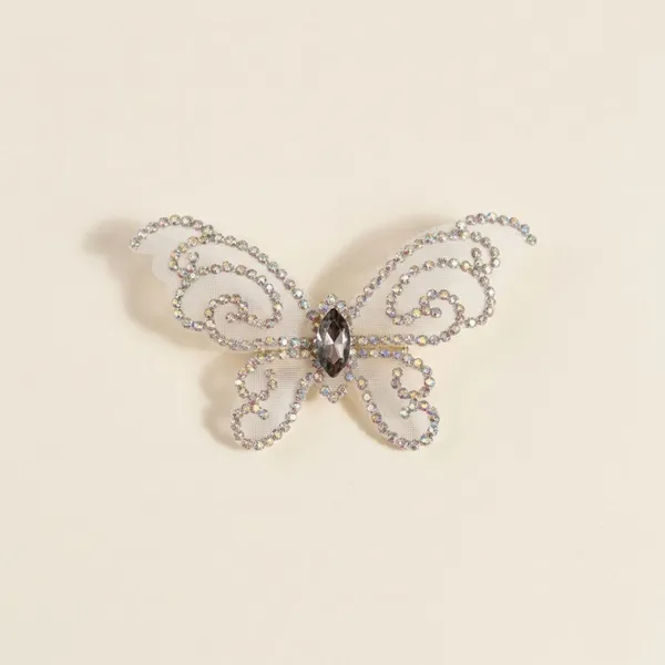 Pack_Of_2_Silver_Mesh_Fabric_And_Crystal_Stones_Metal_Clip_Crystal_Butterfly_Hair_Pin