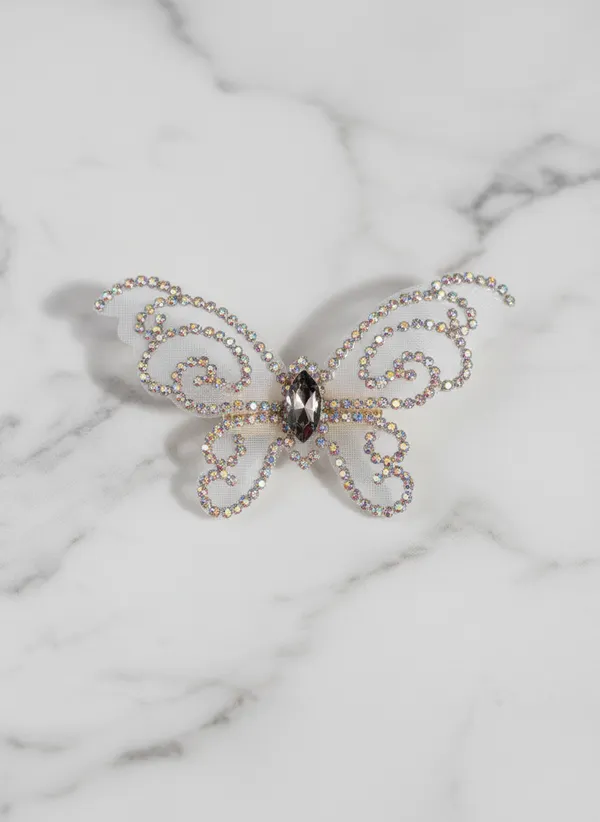 Pack_Of_2_Silver_Mesh_Fabric_And_Crystal_Stones_Metal_Clip_Crystal_Butterfly_Hair_Pin