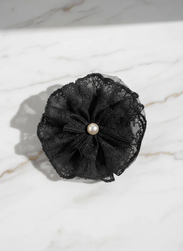 Black_Lace_And_Pearl_Flower_Lace_Pearl_Hair_Pin