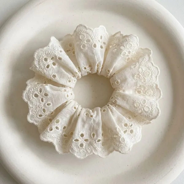 White_Organza_Halo_Scrunchie