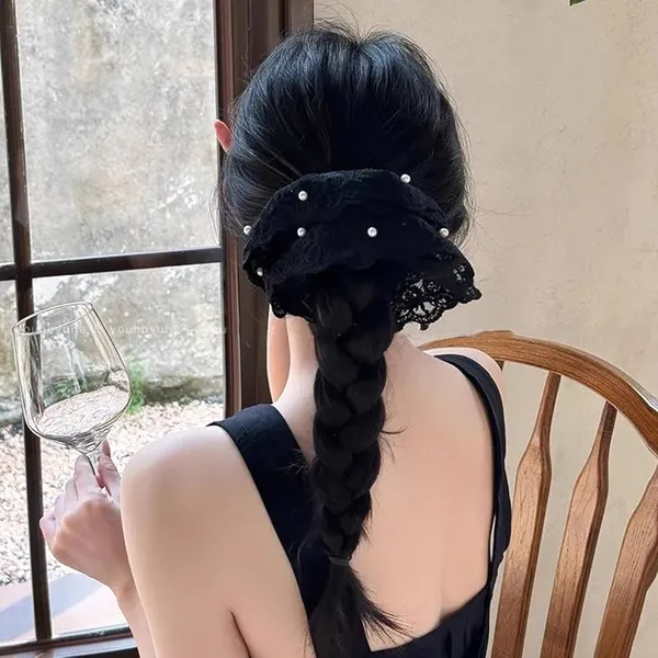 Black_Net_And_Lace_Pearl_Beaded_Large_Lace_Scrunchie