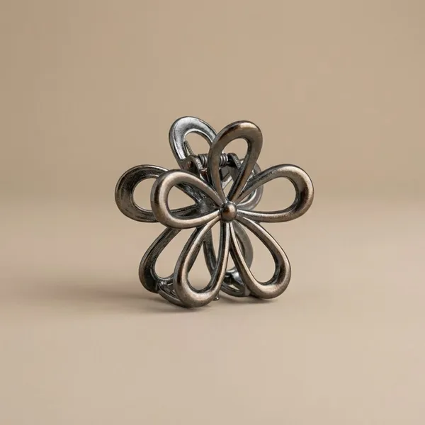 Pack_Of_2_Bronze_Alloy_Metallic_Flower_Claw_Clip