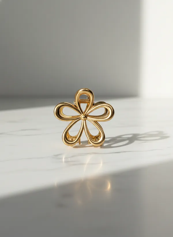 Pack_Of_2_Gold_Alloy_Metallic_Flower_Claw_Clip