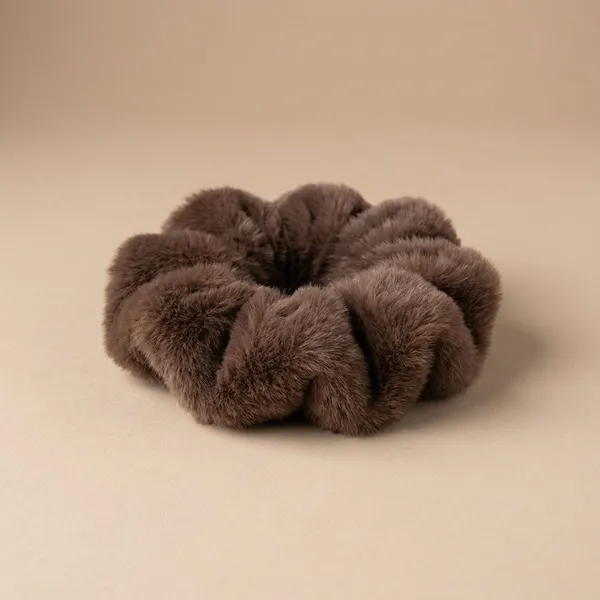 DARK_BROWN_CHIFFON_MOUSE_SCRUNCHIE