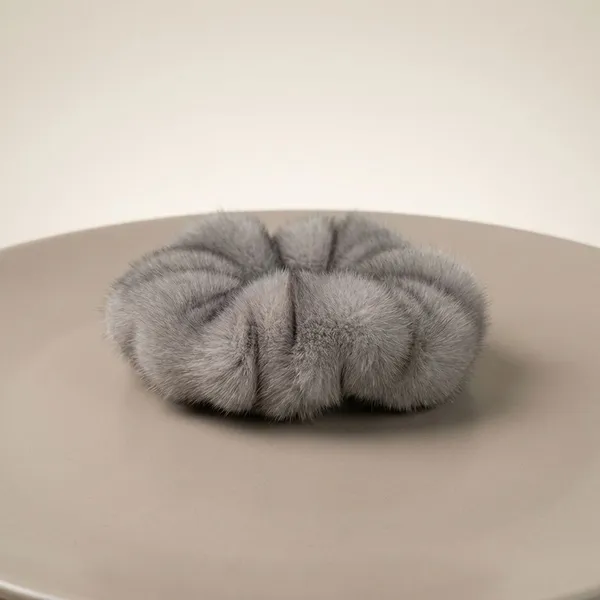 Grey_Chiffon_Mouse_Scrunchie