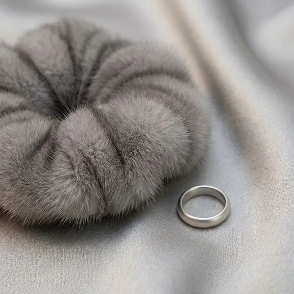 Grey_Chiffon_Mouse_Scrunchie