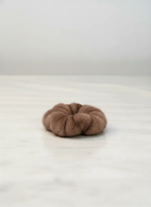 Light_Brown_Chiffon_Mouse_Scrunchie