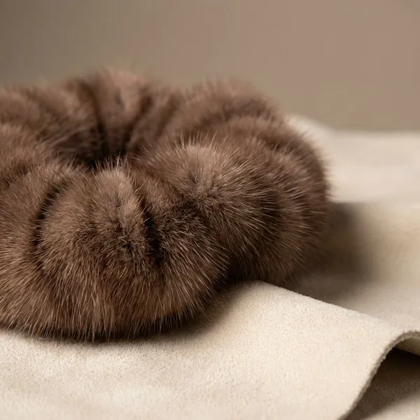 Light_Brown_Chiffon_Mouse_Scrunchie