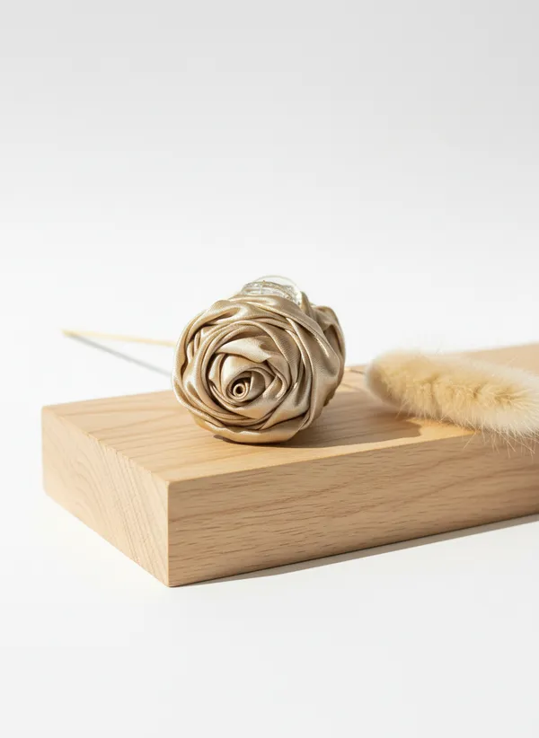 Brown_Satin_Satin_Rose_Claw_Clip