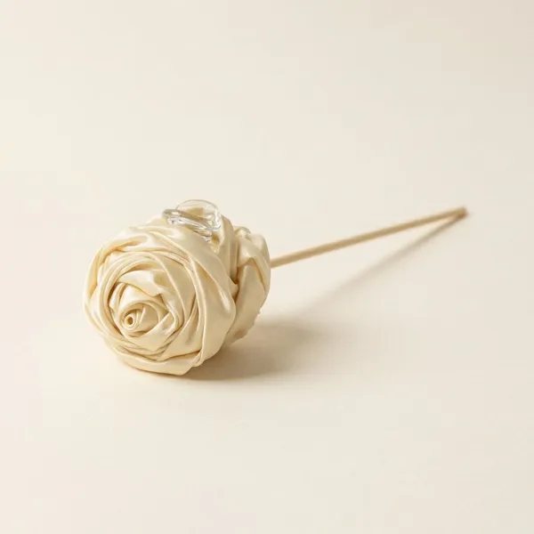 Cream_Satin_Satin_Rose_Claw_Clip