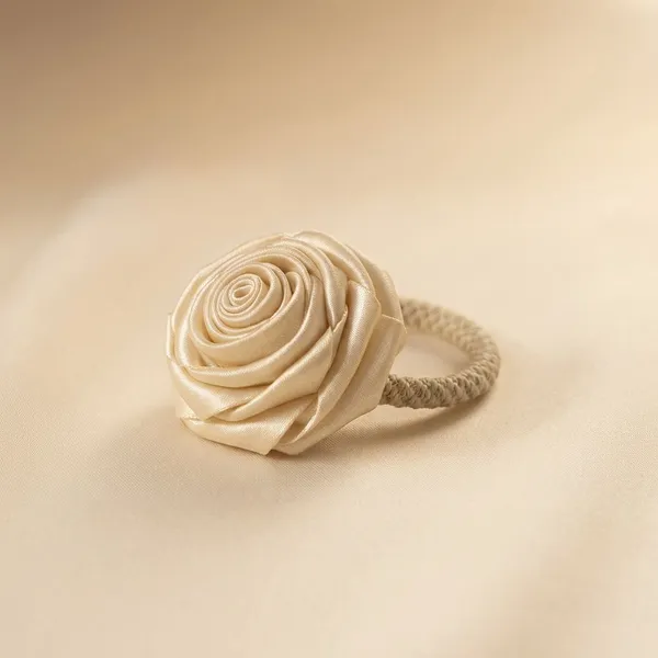 Pack_Of_4_Champagne_Satin_Rose_Satin_Rubber_Bands