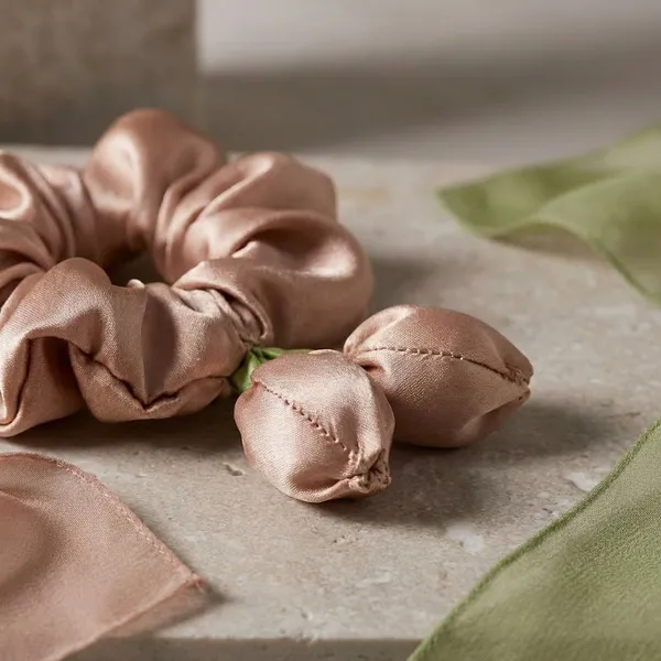 Pack_Of_2_Beige_Satin_Satin_Tulip_Scrunchie