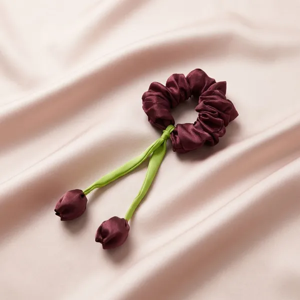 Pack_Of_2_Burgundy_Satin_Satin_Tulip_Scrunchie