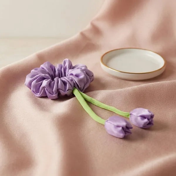 Pack_Of_2_Lavender_Satin_Satin_Tulip_Scrunchie