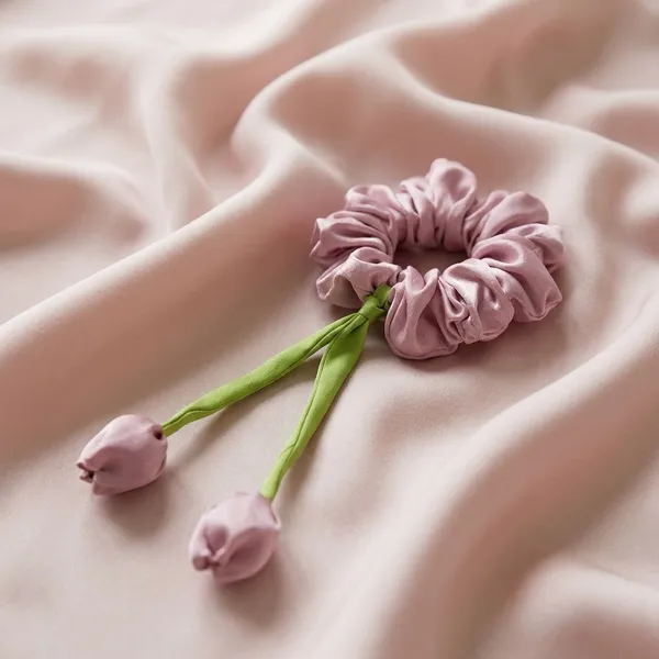 Pack_Of_2_Mauve_Satin_Satin_Tulip_Scrunchie