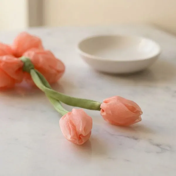 Pack_Of_2_Peach_Satin_Satin_Tulip_Scrunchie