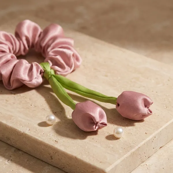 Pack_Of_2_Pink_Satin_Satin_Tulip_Scrunchie