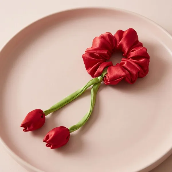 Pack_Of_2_Red_Satin_Satin_Tulip_Scrunchie