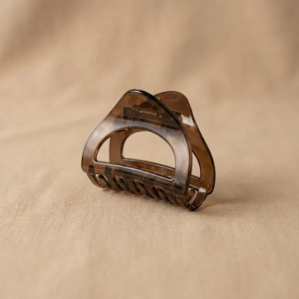 Pack_Of_2_Dark_Brown_Acrylic_Transparent_Arc_Claw_Clip