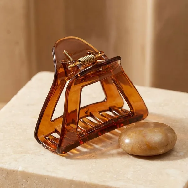 Pack_Of_2_Rust_Acrylic_Transparent_Triangle_Claw_Clip