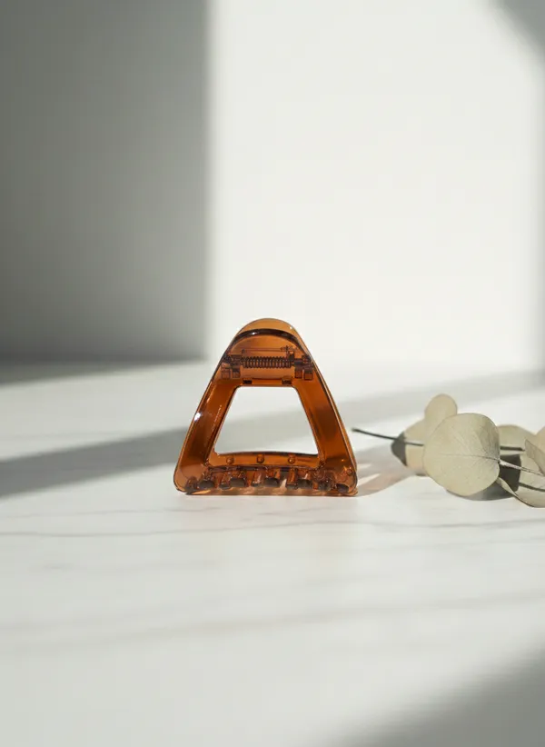 Pack_Of_2_Rust_Acrylic_Transparent_Triangle_Claw_Clip