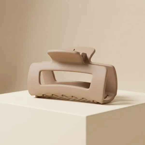 Pack_Of_2_Beige_Polycarbonate_Clova_Unbreakable_Claw_Clip
