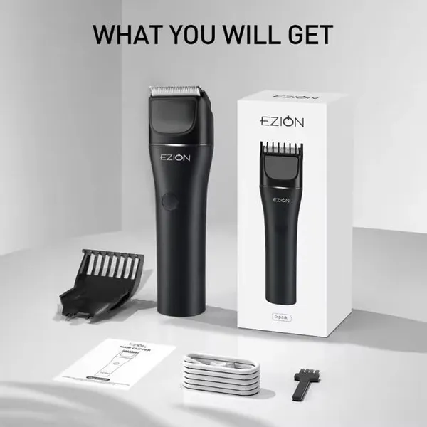 EZION_Beard_Trimmer_for_Men_|_Corded_&_Cordless_Use_|_120_Mins_Battery_|_Ceramic_Blades_|_USB-C_Fast_Charging_|_Travel_Lock,_LED_Indicator_|_Body_Hair_Trimmer_|_Precision_Grooming_|_2-Year_Replacement