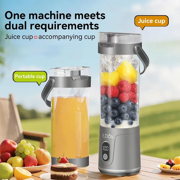 EZION_Tornado_Grey_Premium_Portable_Blender_Juicer_For_Home