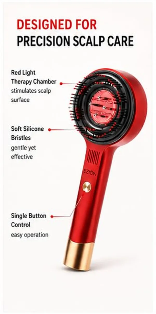 Ezion_Scalp_Massager_Comb_With_850nm_Red_Light_Therapy_72_Soft_Silicone_Bristles_Deep_Shiatsu_Kneading_3_In_1_Hair_Oil_Applicator_Promotes_Blood_Circulation_For_Hair_Growth_Aurora_Red