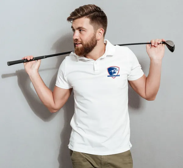 White_Cotton_Collered_Polo_T_Shirt_For_Unisex