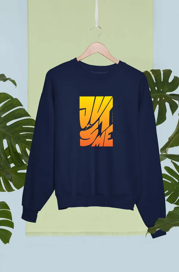 Blue_Cotton_Round_Neck_Sweatshirt_For_Unisex