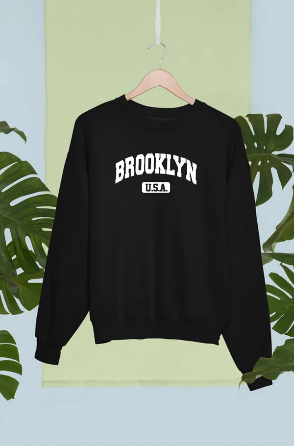 Black_Cotton_Round_Neck_Sweatshirt_For_Unisex
