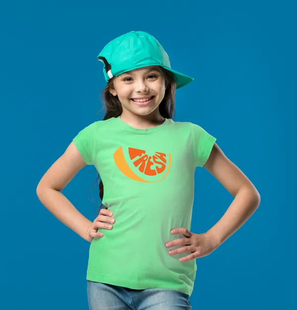 Sea_Green_Cotton_Round_Neck_T_Shirt_For_Kids_Boys_And_Girls
