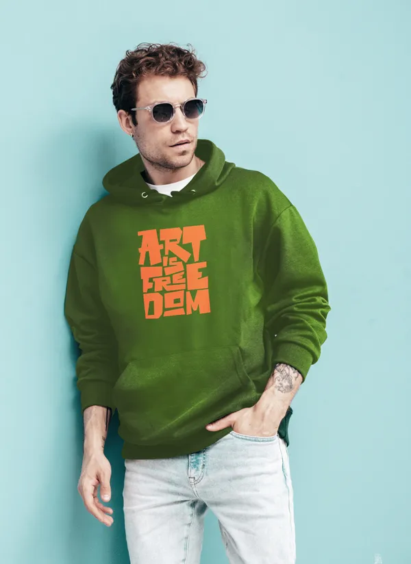 Green_Premium_Cotton_Fleece_Hoodie_For_Unisex