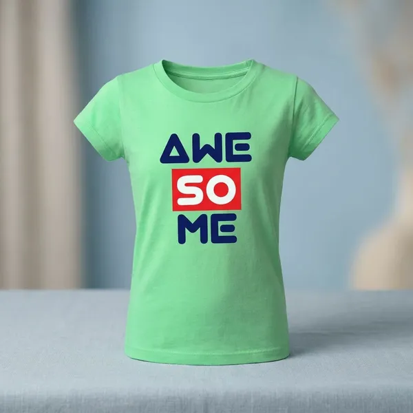 Sea_Green_Cotton_Round_Neck_T_Shirt_For_Kids_Boys_And_Girls