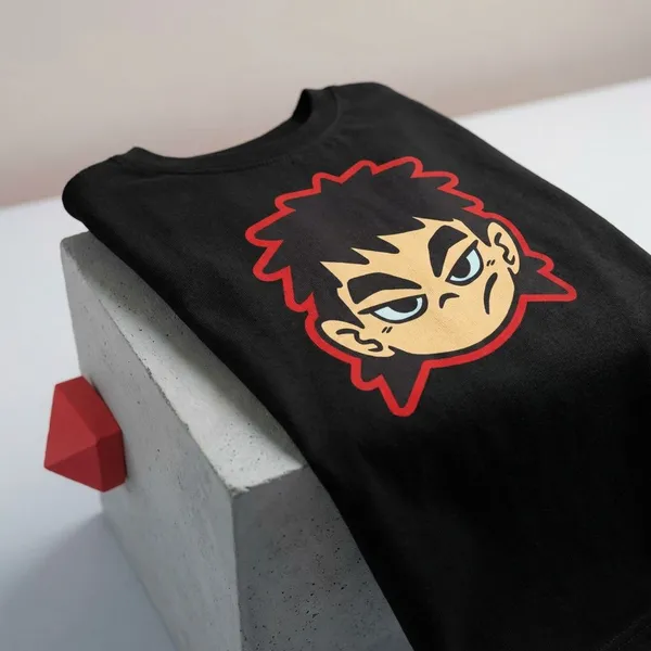 Black_Cotton_Round_Neck_T_Shirt_For_Kids_Boys_And_Girls