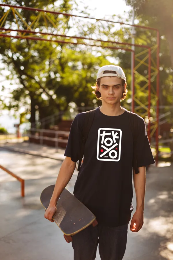 Black_Cotton_Round_Neck_Oversized_French_Terry_Fabric_T_Shirt_For_Unisex