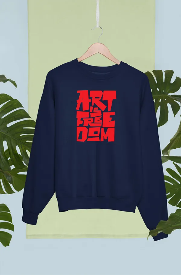 Blue_Cotton_Round_Neck_Sweatshirt_For_Unisex