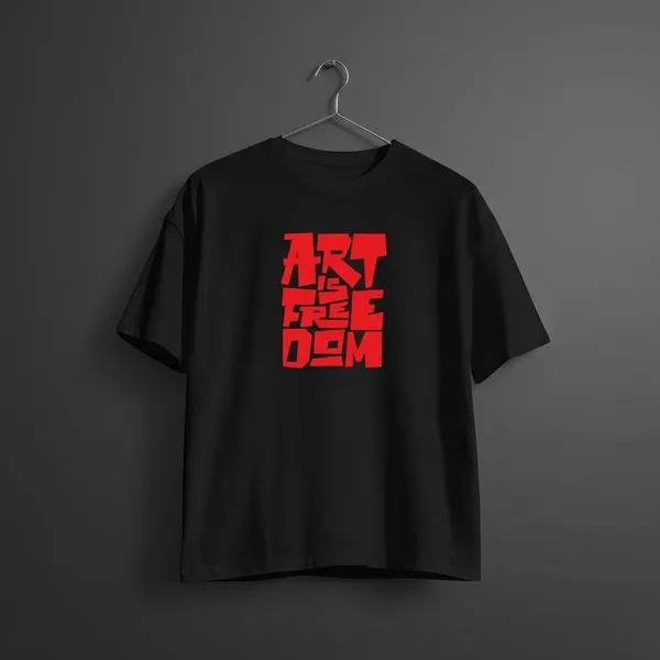 Black_Cotton_Round_Neck_Oversize_T_Shirt_For_Unisex
