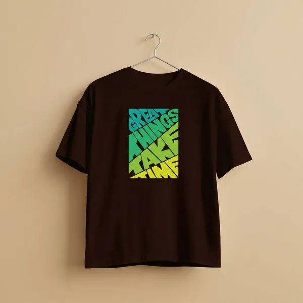 Maroon_Cotton_Round_Neck_Oversize_T_Shirt_For_Unisex