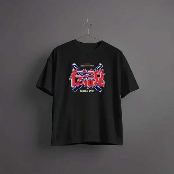 Black_Cotton_Round_Neck_Oversize_T_Shirt_For_Unisex