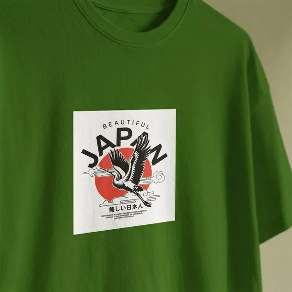 Green_Cotton_Round_Neck_Oversize_T_Shirt_For_Unisex